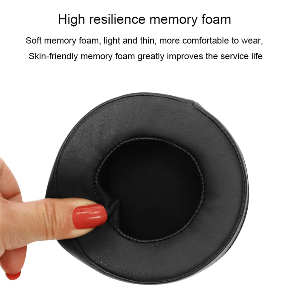 Memory Foam Ear Pads For 70mm 75mm 80mm 85mm 90mm 95mm 100mm 105 110mm Universal Round Leather Earmuffs Earcups Sponge Ear Cover