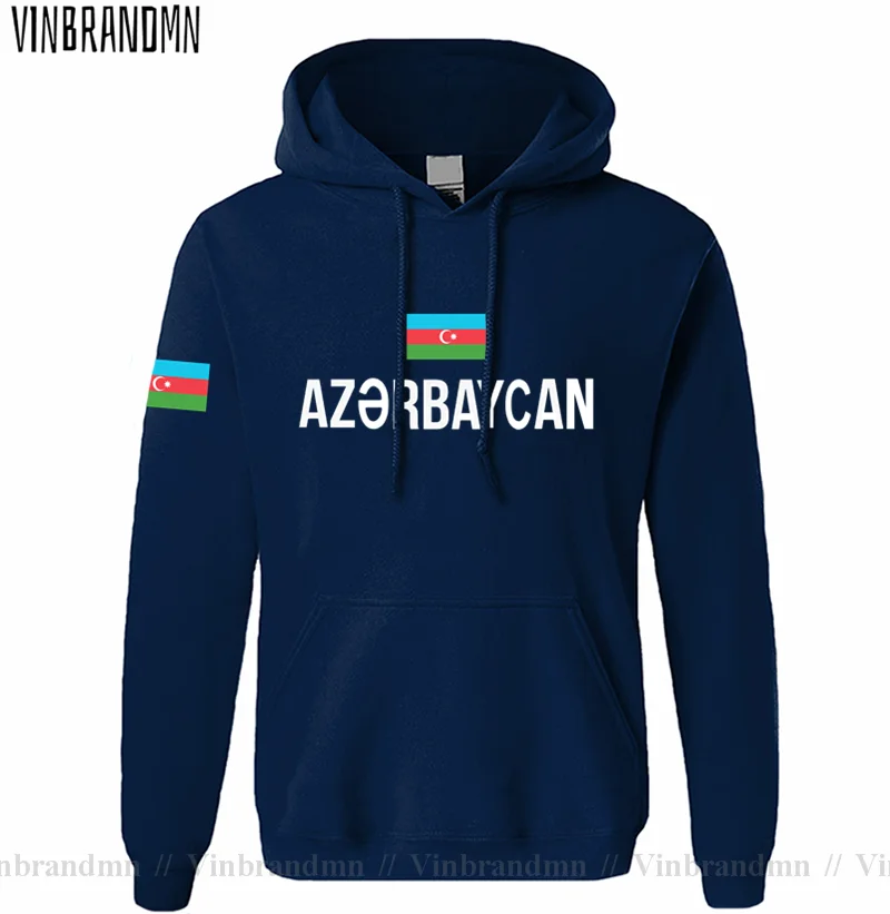 

Azerbaijan Azerbaijani hoodie men sweatshirt sweat new hip hop streetwear clothing sporting tracksuit nation 2021 country AZE