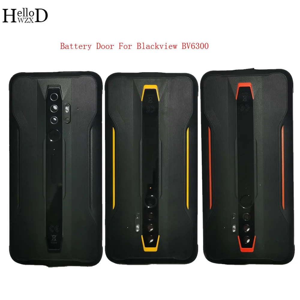 New Original For BlackView BV6300 Battery Back Housings Door Case Battery Cover Glass Panel Repair Parts With Logo