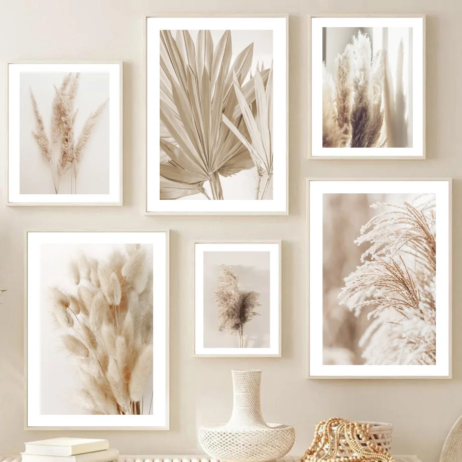 

Dandelion Reeds Rabbit tail Grass Flower Palm Leaf Leopard Poster Wall Art Print Canvas Painting Decoration Pictures Living Room