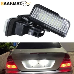 LED CANBUS No Error License Plate Light Base Bulb for Mercedes-Benz W203 5D W211 4D W219 R171 2D Car Number Plate Lamp White