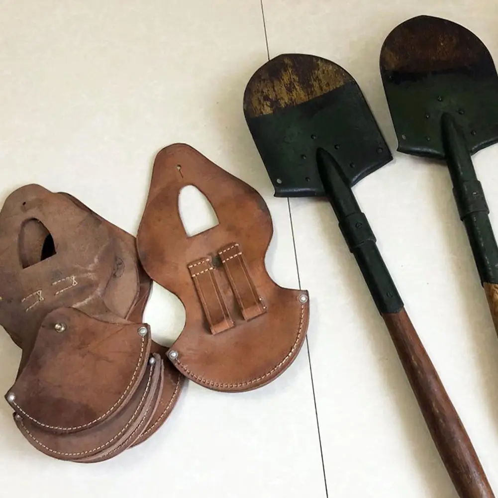 Garden Detecting Shovel Case Digging Shovel Protective Cover Leather Outdoor Camping Shovel Holster 20x30cm