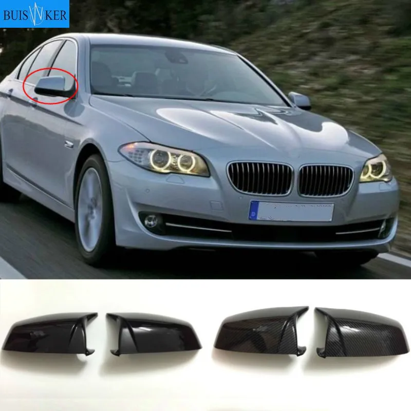 

Carbon Fiber Car Side Rearview Mirror Cover 51167187431 51167187432 for BMW F10 F11 E60 E61 F01 F02 E63 E64 F12 F13 LCI