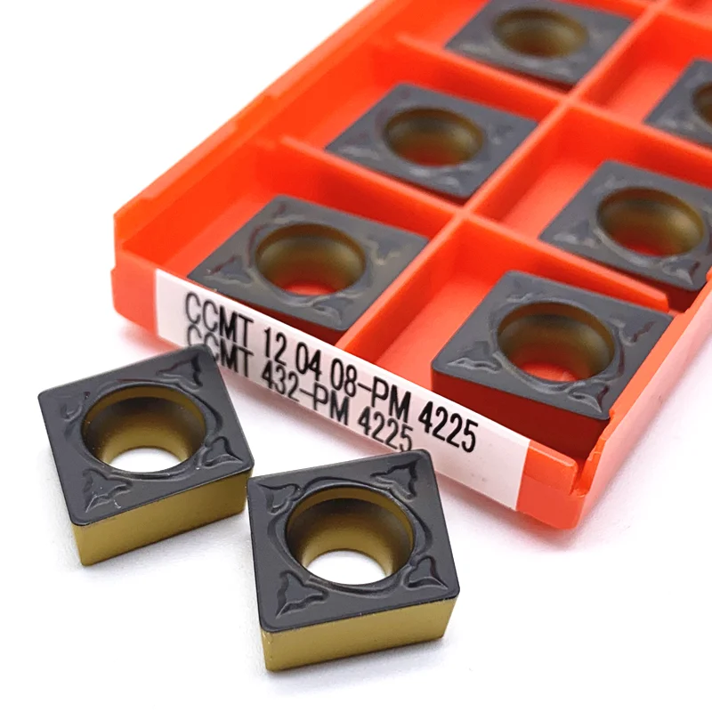 Imagem -04 - Carboneto de Inserção Cortador Cnc Torno Metal Ferramenta Torneamento Interno Atacado Ccmt 120404 120408 Pm4225 Ccmt120404 Ccmt120408 pm 4225