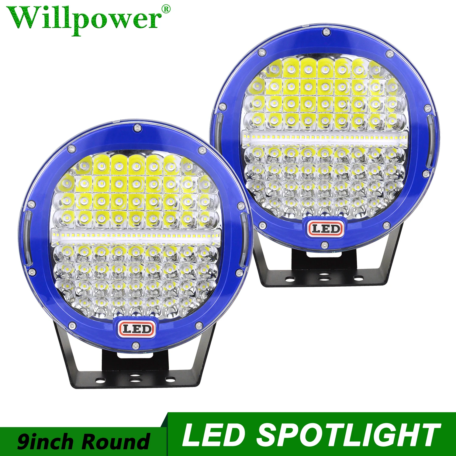 

Offroad 4WD Car Bumper Fog Light 9 Inch 294W Round LED Headlight For Jeep Ford Chevy SUV 4X4 Truck Driving Flood Spot Lights