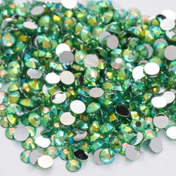 Green Acrylic Rhinestones For Nails Diamonds Stone Bulk Shiny Resin Strass No Hotfix Ab Crystal Diy Handicraft Accessories