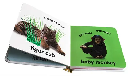 Baby Touch and Feel Animals  Board Book  English Picture story books to help your child grow as a reader