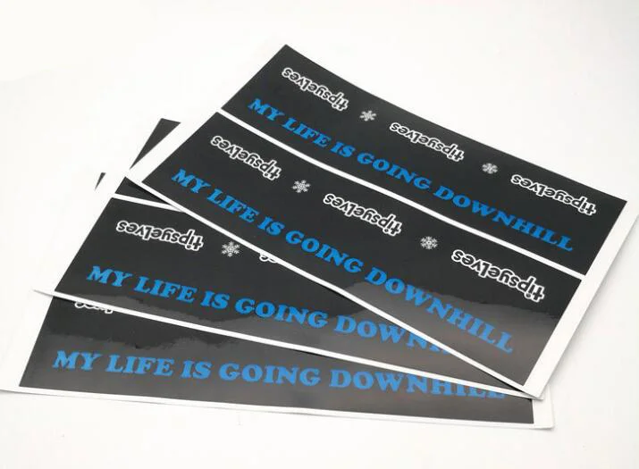 100pcs Custom Rectangular Logo Black and white  Background Wrapping  Gift  Waterproof  White Paper