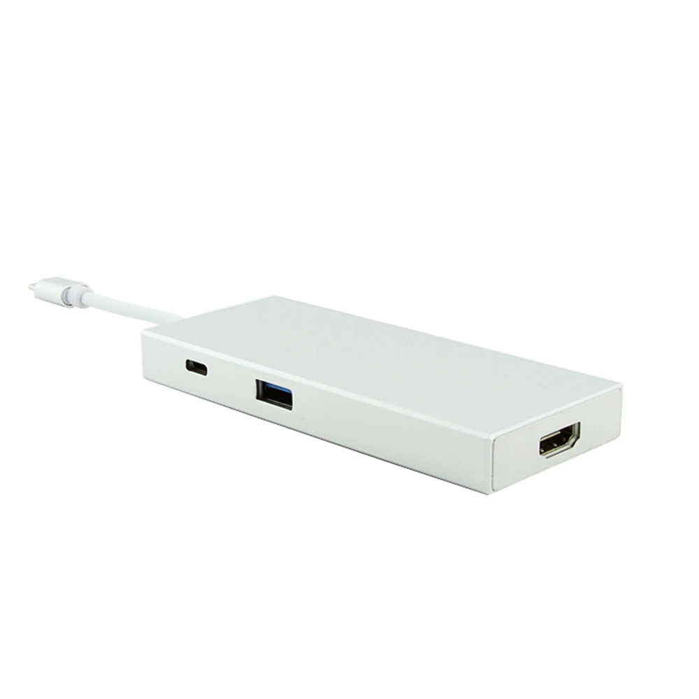 CHYI Type C 3.1 To Usb 3.0 Hub HDMI-compatible 7 Multi Ports USB-C Hab With SD Card Reader PC Accessories For Macbook Laptop