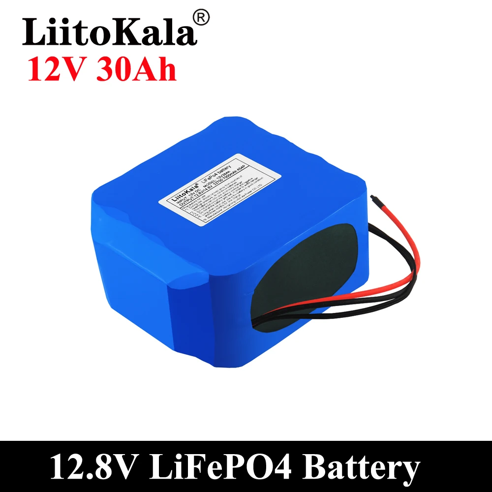 LiitoKala 12V 20Ah 30Ah 35Ah 40Ah 50Ah LiFePO4 Rechargeable Battery Pack 12.8V Life Cycles 4000 with Built-in BMS Protectio