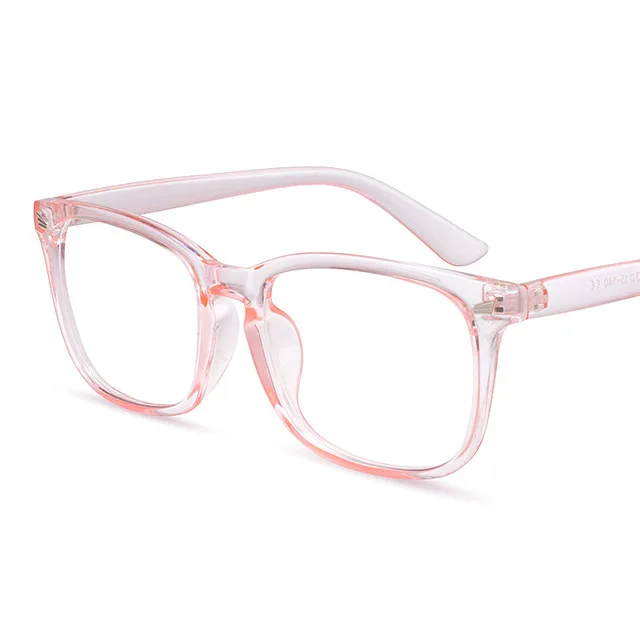 Modische Unisex-Quadratbrille, schlichte Brille, Vollrahmenbrille für Männer und Frauen, Strahlenschutz, optische Brille