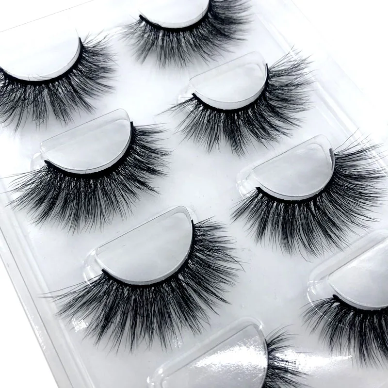Neue 6 Paar 10–25 mm künstliche Wimpern, 100 % Nerzwimpern, Nerzwimpern, natürliche dramatische Volumenwimpernverlängerung, falsche Wimpern – Detail 13