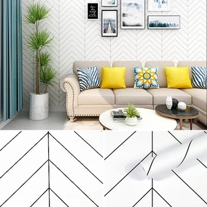 Golden Stripe Tapete Home Dekoration Auto Aufkleber Tapete Möbel Dwater -Proof -Erneuerung Wasser Geometrieschale und Stöcke 8 Hauptverkäufe Wallpaper Goldtextur - №8