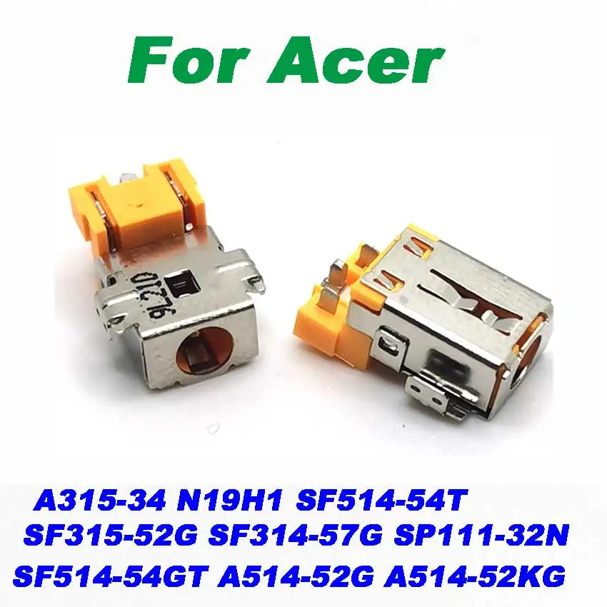 Imagem -03 - Laptop dc Power Jack para Acer Sf31552g Sf314-57g Sp11132n A315-34 N19h1 Sf514-54t Sf514-54gt A514-52g A514-52kg 10 Pcs