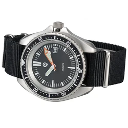 Qimei Classic UDT Men's Military Sport Watch Army Green Outdoor Diver SM8016C  Hardened Mineral Glass Japan Movement 300M