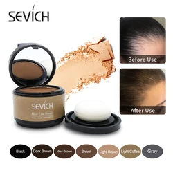 Sevich-Polvo de línea de pelo mágico y esponjoso, sombra de línea de pelo, corrector de raíz, cobertura gris, Unisex al instante, 8 colores