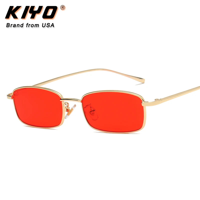 KIYO Brand 2020 New Women Men  Square Sunglasses Metal  Vintage Sun Glasses High Quality UV400 Driving Eyewear 2695