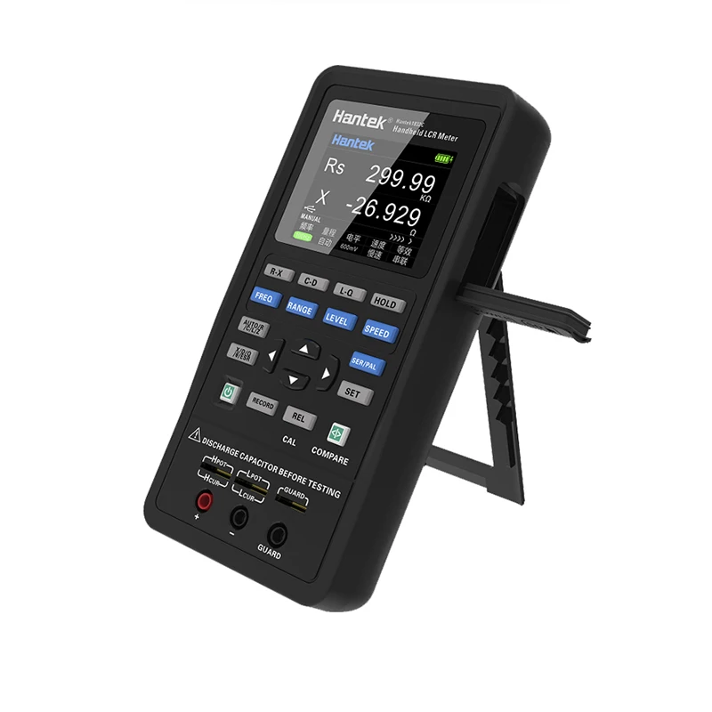 Imagem -02 - Hantek Digital Handheld Lcr Medidor Hantek1832c 1833c Portátil Indutância Capacitância Resistência Medição Tester Ferramentas 2.8 Lcd