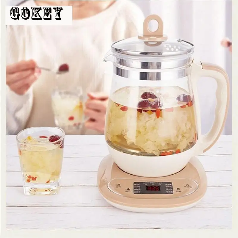 1.8L 220V Crystal automatic kettle health kettle thick glass teapot electric kettle heat preservation teapot electric kettle