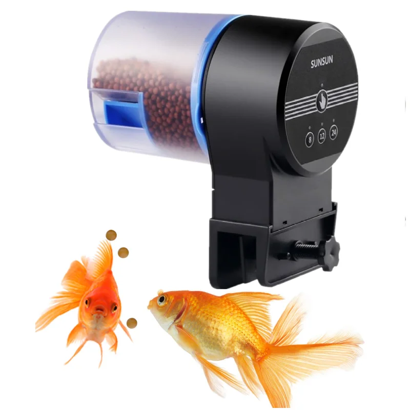 

Automatic Fish Food Feeder Timer Dispenser Aquarium Or Tank Auto Feeding On Holidays Feed Goldfish Smart Timing 8/12/24 Hours