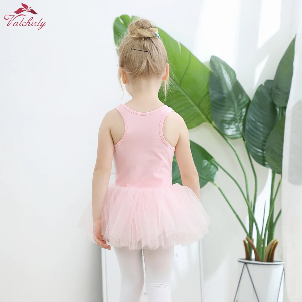 White Ballet Dancewear Cotton Kids Dance Class Costume Tutu Skirt Ballerina Clothing for Toddler