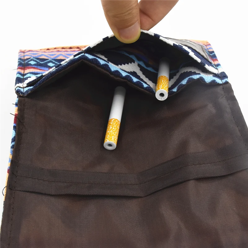 1 Pc Foldable Cloth Tobacco Smoking Bag  Rolling Paper Cigarette Storage Pouch Portable Smoking Accessories