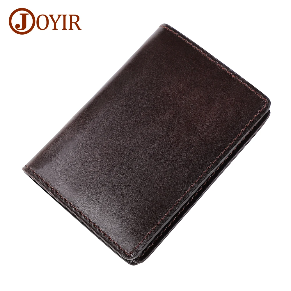 

JOYIR Vegetable Tanned Leather Driver License Holder Vintage Genuine Leather Men Women Credit Card Holder with 3 ID Window