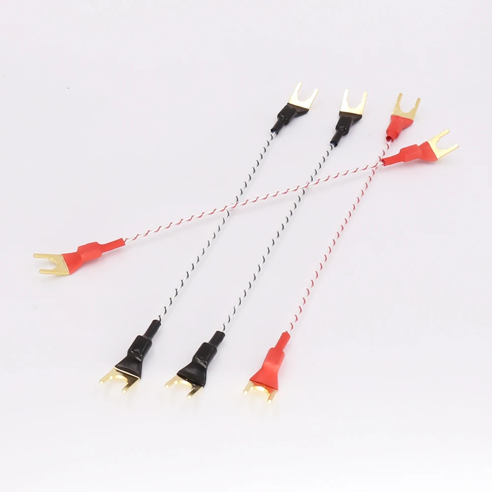 4PCS Hi-End audio speaker cable jumper cable audio jumper cable audio speaker jumper cable 15cm