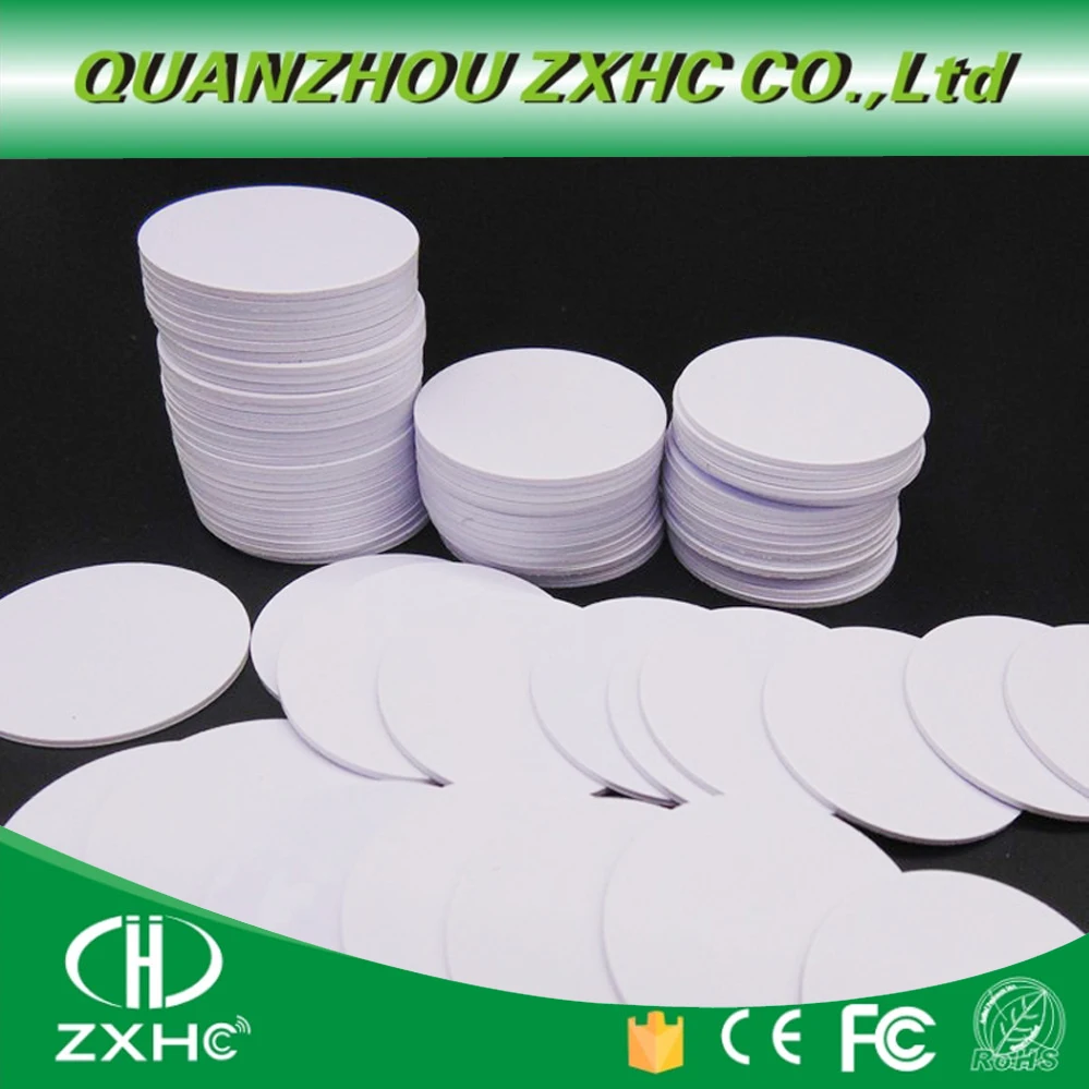 (10pcs) Round Shape 25mm NFC Sticker Tag Ntag215 Plastic Adhesive Coin Cards Used For All NFC Phone