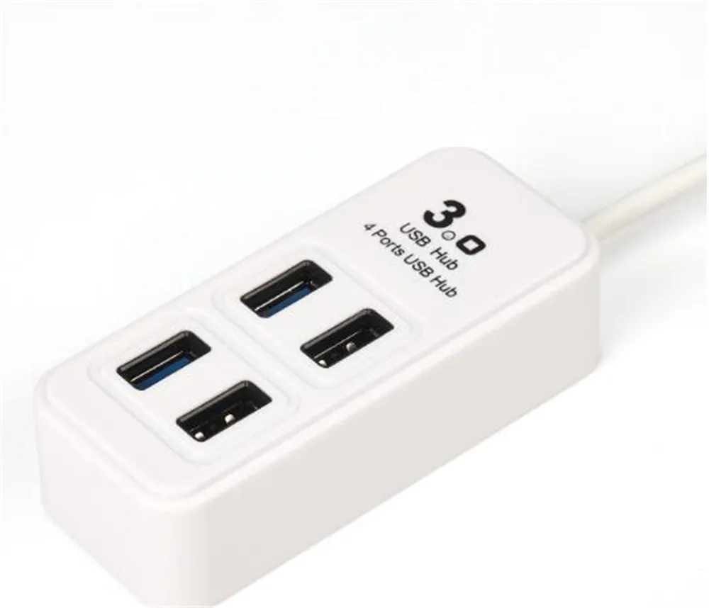 Portable Durable Practical 5Gbps High Speed 1 x 4 Ports 30cm/11.8inch USB3.0 Hub