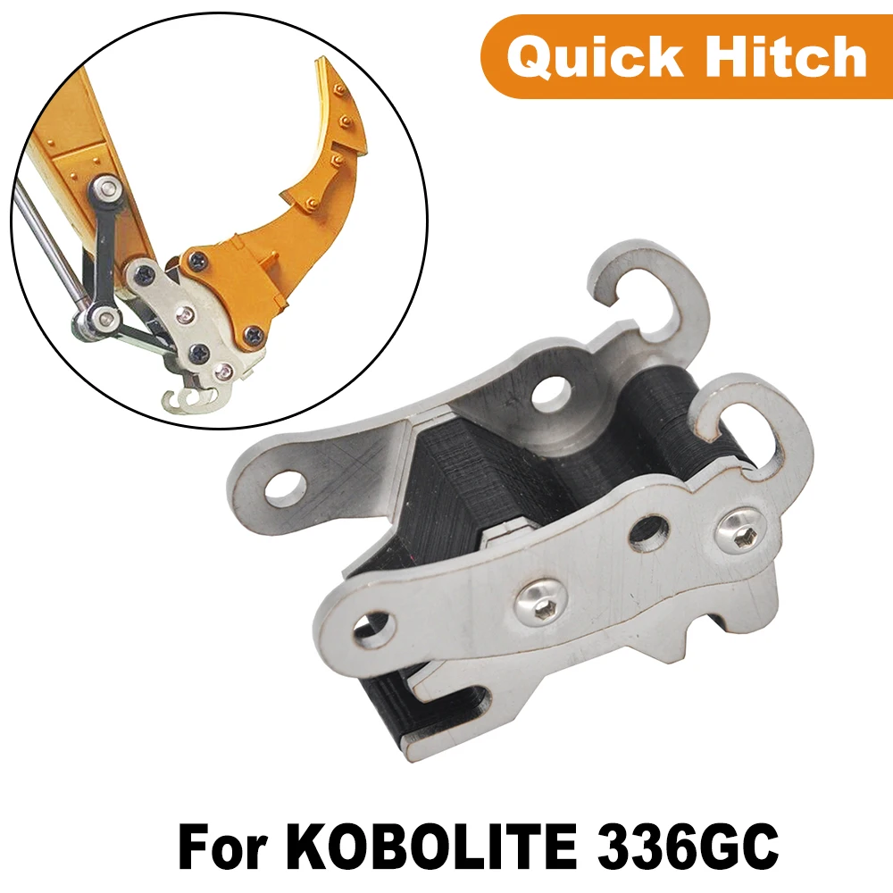 KABOLITE 336 Quick Hitch Connector Metal CNC Bucket Changer For RC Hydraulic Excavator Parts