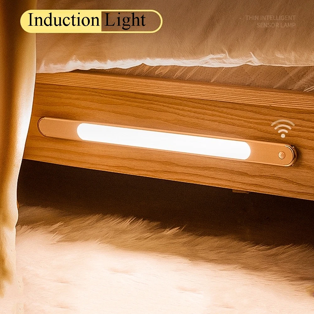 USB IR Induction Light Night LED Lamp Body Motion IR Detection Bedside Night Light Bedroom Decor Wardrobe Aisle Wall Lamp Sconce