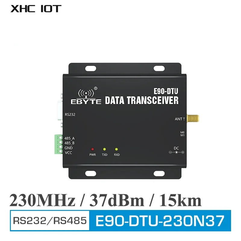 

230MHz Wireless Transceiver Modbus Networking Modem RS232 RS485 SMA-K 37dBm 15km Long Distance Narrowband E90-DTU(230N37) XHCIOT