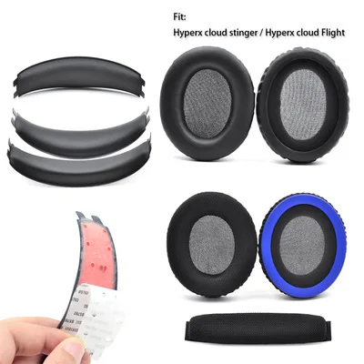 New Replacement Ear Pads Earphone Earmuff Earpads With Headband for Cloud Flight Stinger Headphone