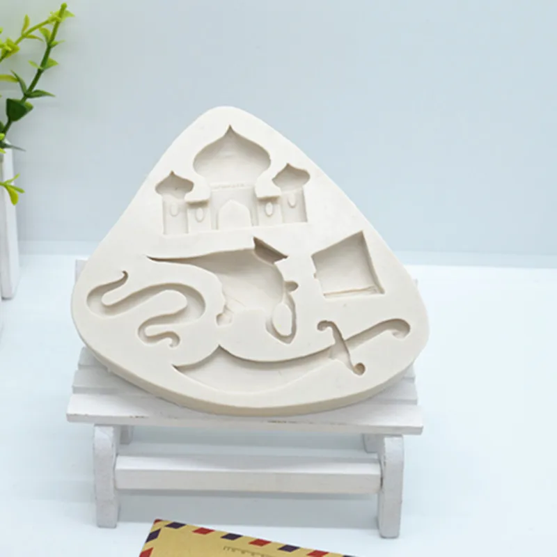 

Luyou 1pc Sword castle cake silicone mold fondant lace mold Birthday cake decorating tools chocolate gumpaste mold FM1891