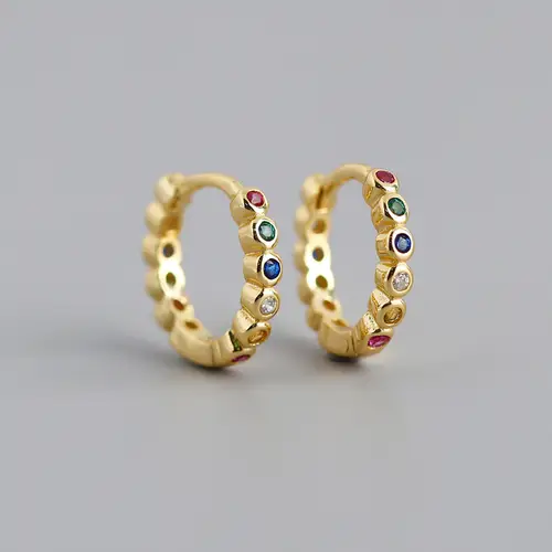 WANTME Pave CZ INS Luxury Olive Branch Leaf Stud Earrings for Women Real 100% 925 Sterling Silver Teen Gift Fine Hoop Jewelry - Image 10