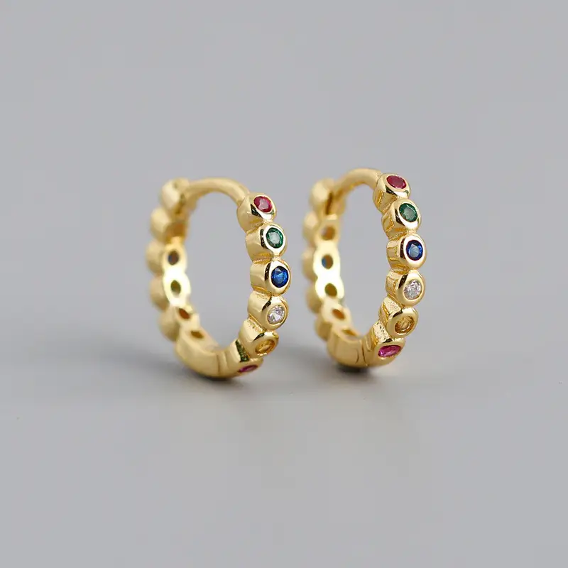 WANTME Pave CZ INS Luxury Olive Branch Leaf Stud Earrings for Women Real 100% 925 Sterling Silver Teen Gift Fine Hoop Jewelry - Image 10