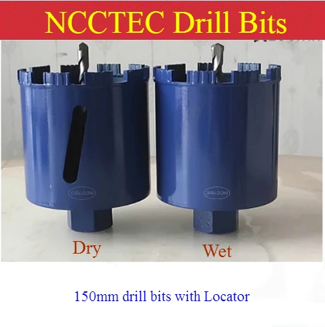 1''- 10'' * 6'' Positioning center short crown DRY / WET Diamond drill bits with Locator Wire box hole opener 25-254mm * 150mm