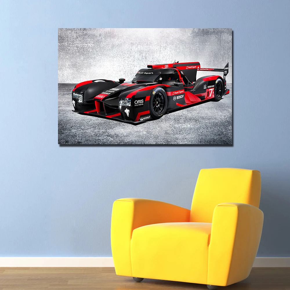 Audi F1 Racing Car Poster Wall Art Picture For Living Room Vehicle Canvas Painting Home Decor