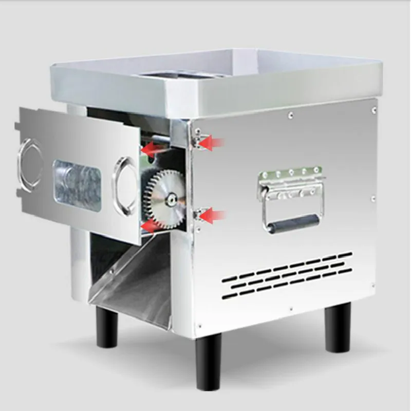 

2019 commercial all stainless steel meat slicer 850W Fully automatic Slicer dicing machine Easy to remove replacement blade