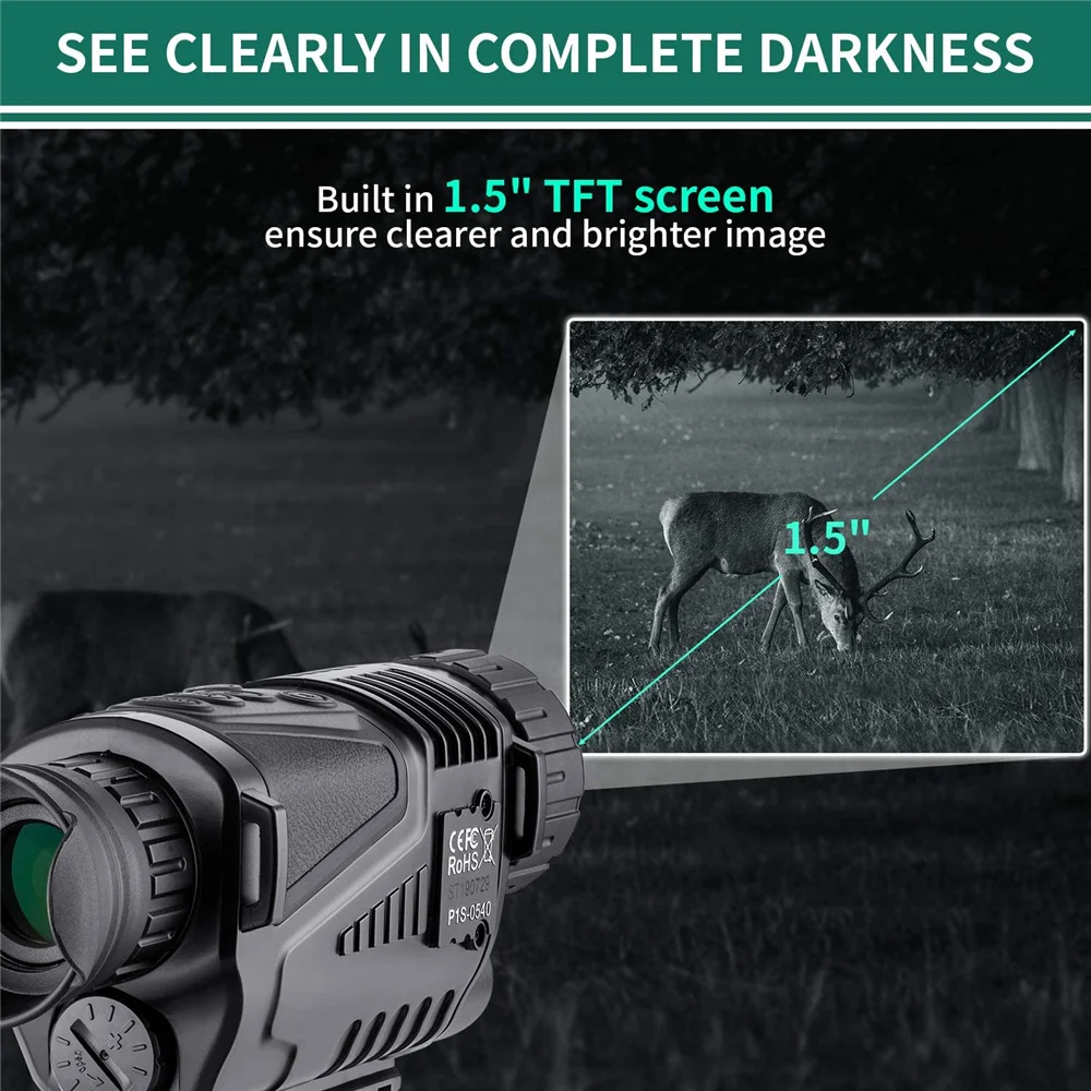 Outdoor Night Vision Infrared Trap Hunting Optics Surveillance Digital Optical Night Vision Sights Video Recording Functions