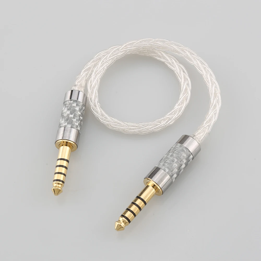 

99% 8 Cores Pure Silver Audio Cable 4.4mm Balanced Male to Audio Adapter 10cm