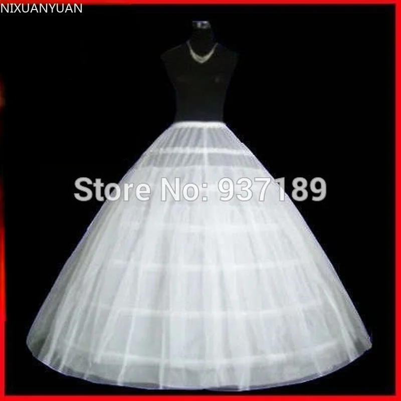 Heißer Verkauf Petticoat Einzigartiges Design Weiß 6 Hoops Ballkleid Braut Brautkleid Petticoat Krinoline Schlupf Hochzeit Zubehör