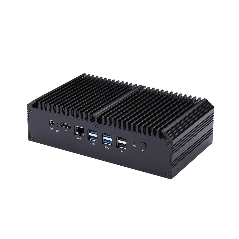 Imagem -03 - Qotom Mini pc Q800ge 8th Gen Celeron Core i3 i5 i7 com Gigabit Nic Firewall Roteador Aes-ni Computador Fanless