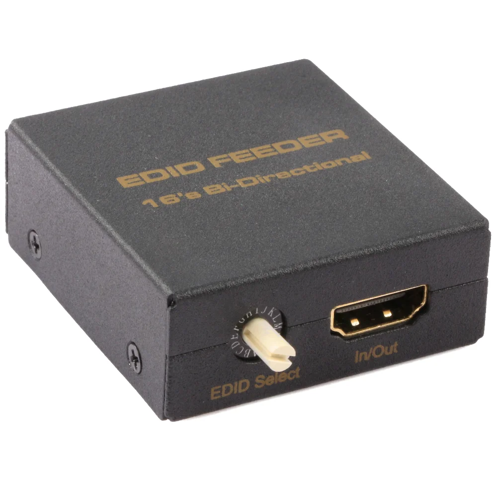 4K HDMI-compatible EDID Emulator DTS LPCM AC3 16 Ways Bi-Directional EDID Feeder Manager Self-Powered for DVD HDTV