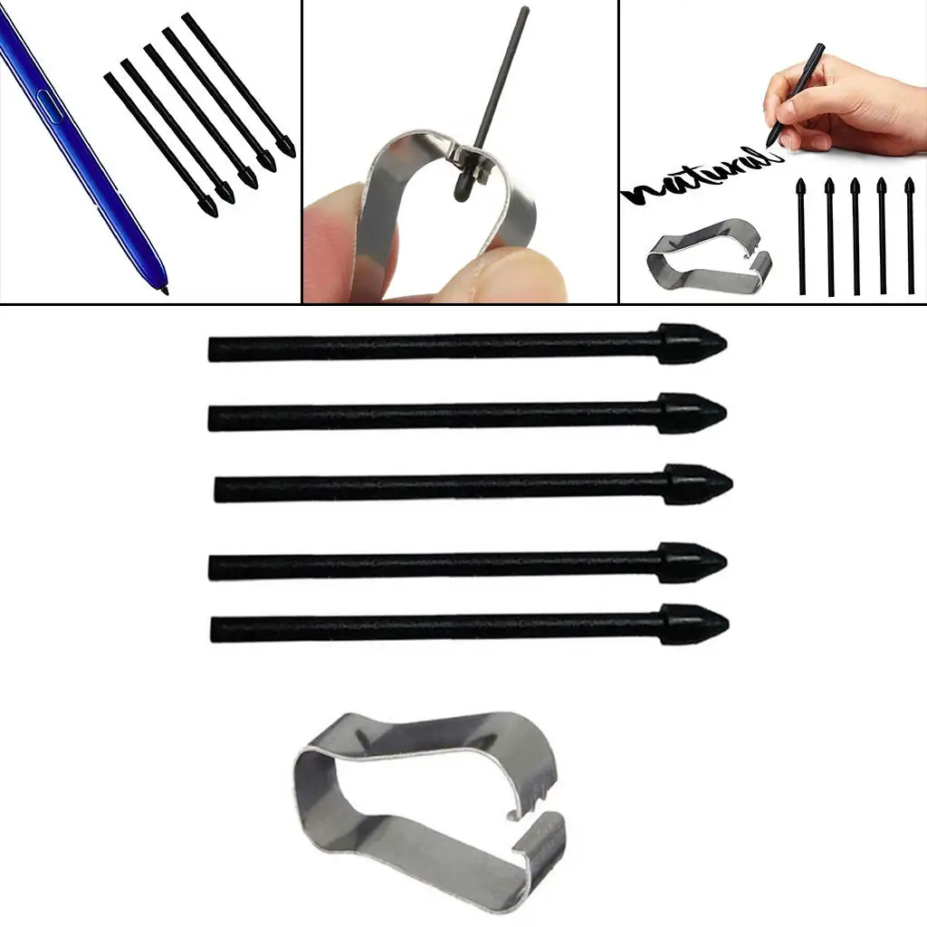 5 stück S-Stift Schreibfedern mit Befestigungs Rahmen Touch Stylus Tipps für Tab S6 Tab S6 Lite S7 S7 + für Note 10 Hinweis 20 Zeichnung