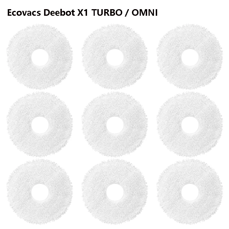 For ECOVACS DEEBOT X1 TURBO X1 OMNI TURBO Robot Vacuum Cleaner Washable Mop Cloth Rotating Cloth Mop Pad Replacement Spare Parts