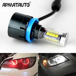2x160w LED 천사 눈 조명 Canbus BMW E60 E61 E63 X5 E70 X6 E71 E90 E91 E92 E93 M3 E89 E82 E87 H8 LED 헤드 라이트 화이트 블루