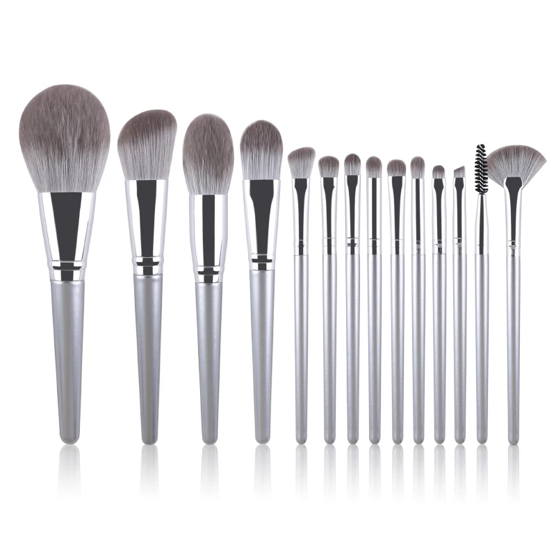 ZOREYA 14pcs High Quality Makeup Brushes Set Face Eye Lip Powder Eyeshadow Eyebrow Make Up Brushe Cosmetic Tool Kit Brochas Maqu