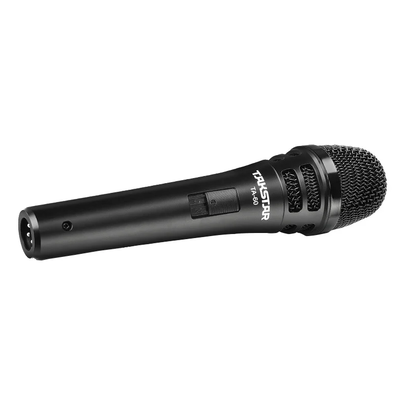 TAKSTAR TA-60 On-stage Dynamic Microphone Cardioid Metal Wired Handheld Vocal Mikrofon with On/Off Switch for Karaoke Speech